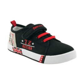 American Club Americké tenisky sneakers kožená stélka červený černý 1