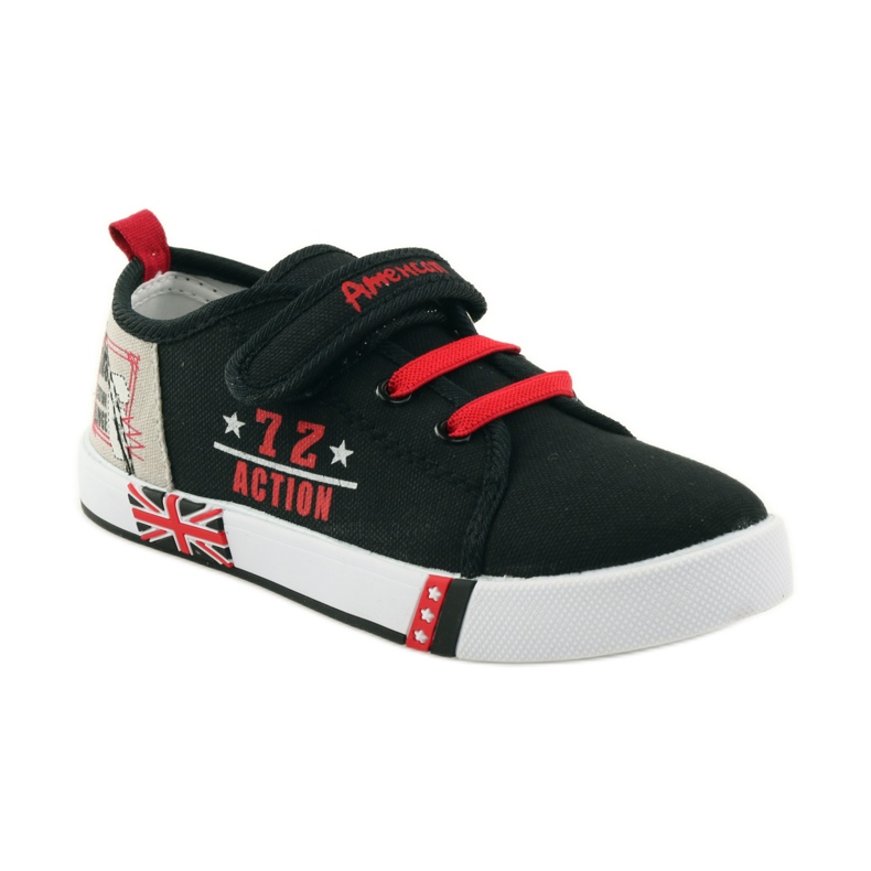 American Club Americké tenisky sneakers kožená stélka červený černý 1