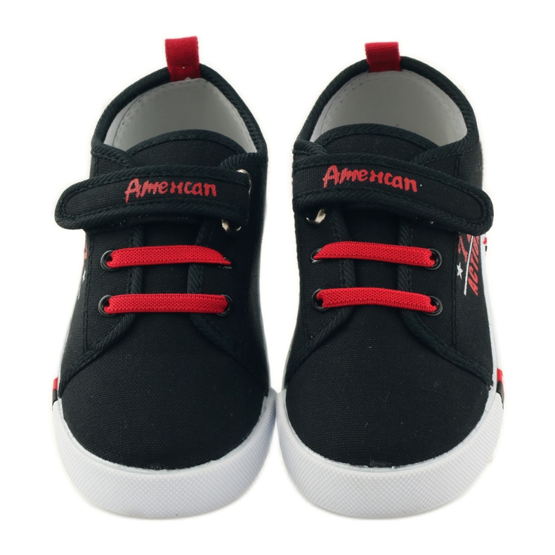 American Club Americké tenisky sneakers kožená stélka červený černý 4