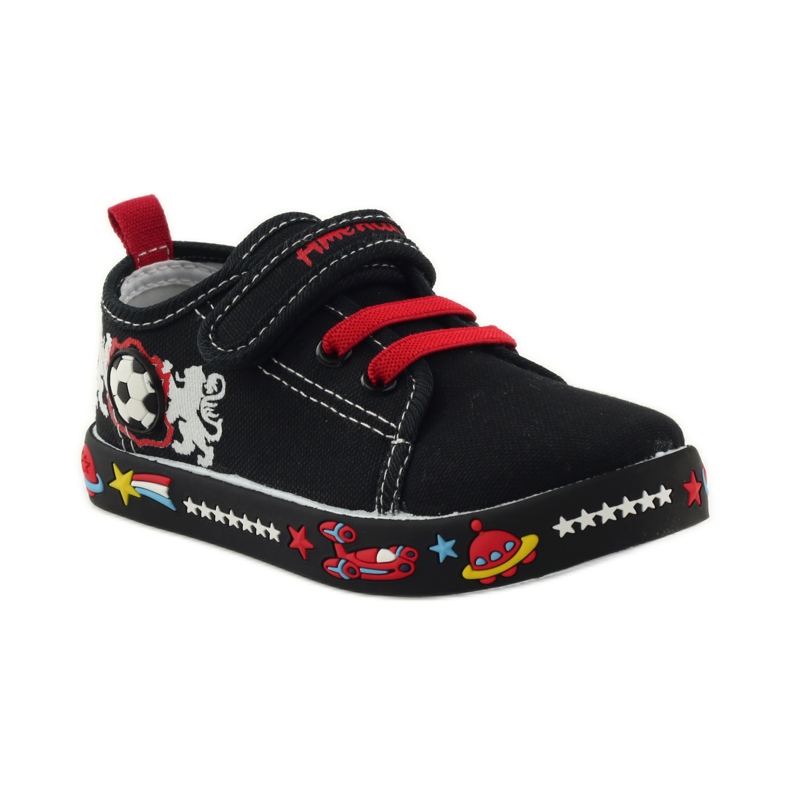 American Club Americké tenisky sneakers kožená stélka červený černý bílý 1
