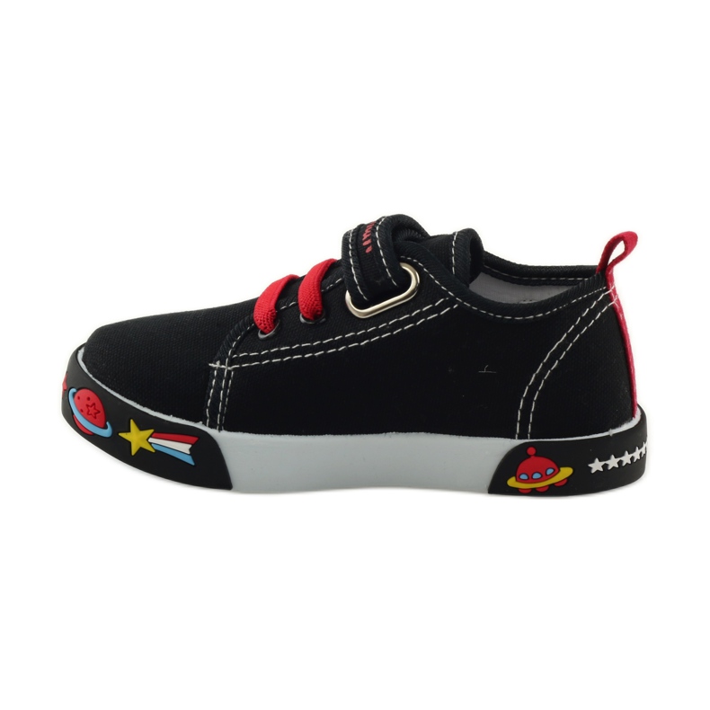 American Club Americké tenisky sneakers kožená stélka červený černý bílý 2