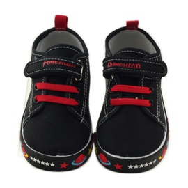 American Club Americké tenisky sneakers kožená stélka červené černá bílý 4