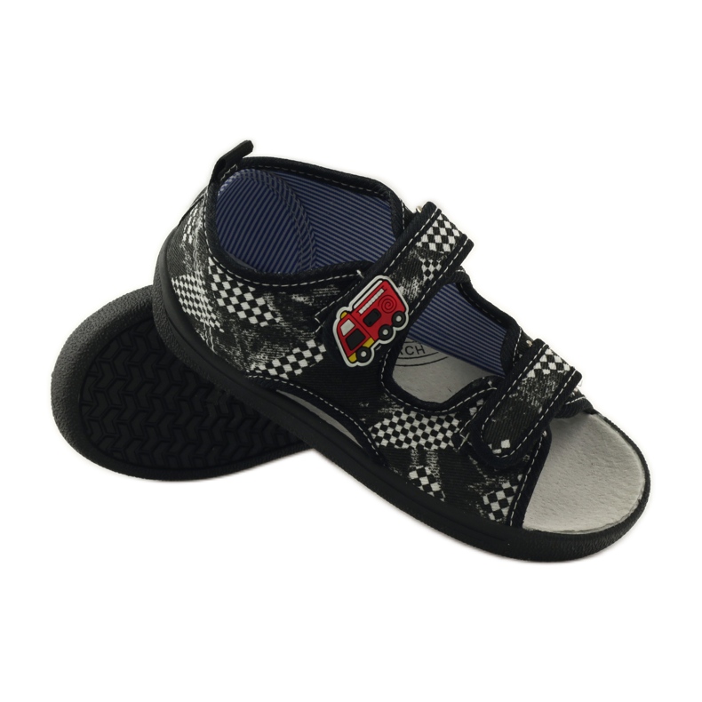 American Club Americké sandály do stélky bílý černá 3