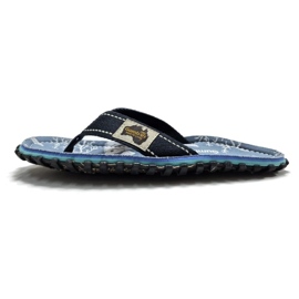 Japonský gumbies Islander Flip-Flops Unisex Seahorse Gu-FFISL152 modrý 9