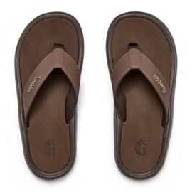 Japonské gumbies noosa flip-flops guu-ffnoo055 hnědý 4