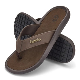 Japonské gumbies noosa flip-flops guu-ffnoo055 hnědý 6