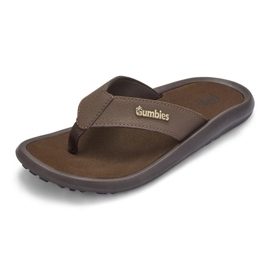 Japonské gumbies noosa flip-flops guu-ffnoo055 hnědý 7