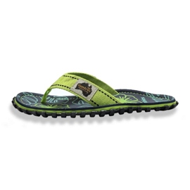 Hřebky Gumbies Islander Flip-Flops Lime Hibiscus Gu-FFISL148 zelená 9