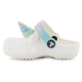 Crocs Classic Flip Flops Iam Rainbow Unicornctg 209701-0WV bílý 4