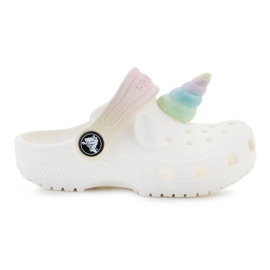 Crocs Classic Flip Flops Iam Rainbow Unicornctg 209701-0WV bílý 6