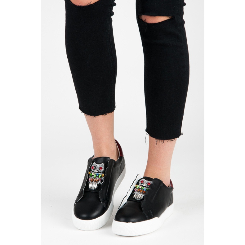 Vices Nazouvací Tenisky Se Sovami černý 1