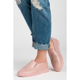 Růžové Slipons S Hvězdou růžový 2