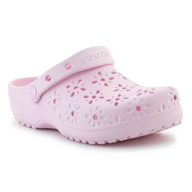 Crocs Classic Floral Cut Out Clog 210927-6W růžový 1