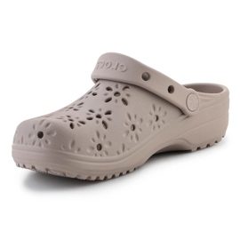 Crocs Classic Floral Cut Out Clog 210927-214 žabky béžový 3