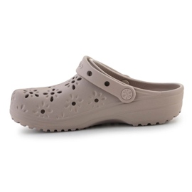 Crocs Classic Floral Cut Out Clog 210927-214 žabky béžový 4