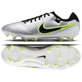 Nike Tiempo Legend 10 Pro FG DV4333-001 Fotbalové boty stříbrný 5