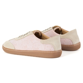 Bosé dámské kožené boty Olivier Eliza Pink Flowers růžový 6