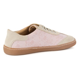 Bosé dámské kožené boty Olivier Eliza Pink Flowers růžový 8