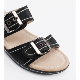 Shelvt Žabky černé ženy s sponami černá 1 Shelvt Žabky černé ženy s sponami černá 1