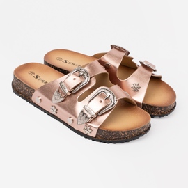 Seastar Dámské růžové zlaté barvy žabky růžový 1 Seastar Dámské růžové zlaté barvy žabky růžový 1