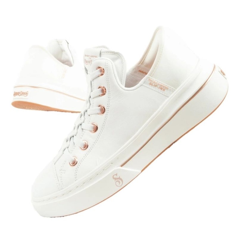 Skechers Snoop One -og Leather Slip -ins 186001/WHT boty bílý 1 Skechers Snoop One -og Leather Slip -ins 186001/WHT boty bílý 1