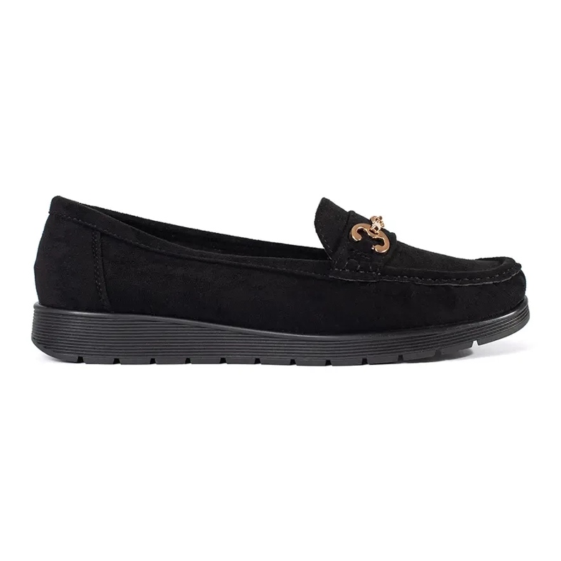 Seastar Black Dámské semišové mokasíny černý 1