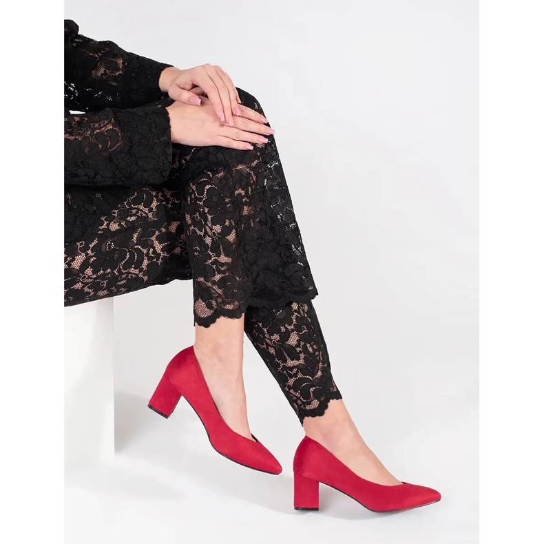 Goodin Červená dámská čerpadla červené 2