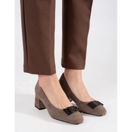 Čerpadla na post béžové s lukem hnědý 2 Čerpadla na post béžové s lukem hnědý 2