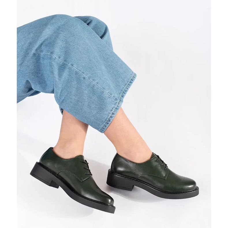 Sergio Leone Low -heels Green Shoes zelený 1