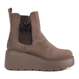 Goodin Brown Boots Suede Chetsboxes hnědý 1