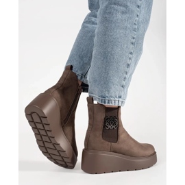 Goodin Brown Boots Suede Chetsboxes hnědý 4