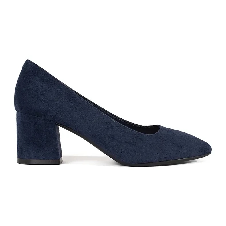 Navy Suede Pumps Sergio Leone modrý 1