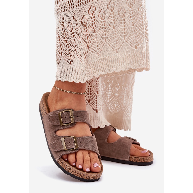 Inna Cork Sole s tmavě spuštěnými svorkami béžový 1