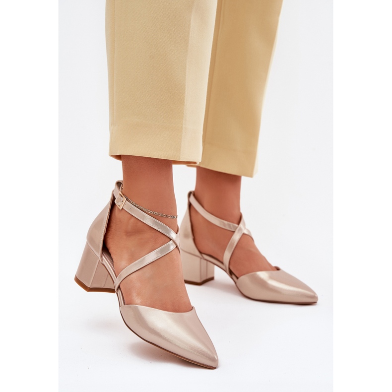 Čerpadla na Eco Leather Post Sergio Leone SK830 PLN zlatý 2