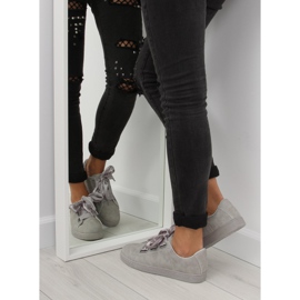 Šedé BL1250-SP šedé tenisky se stuhou šedá 2