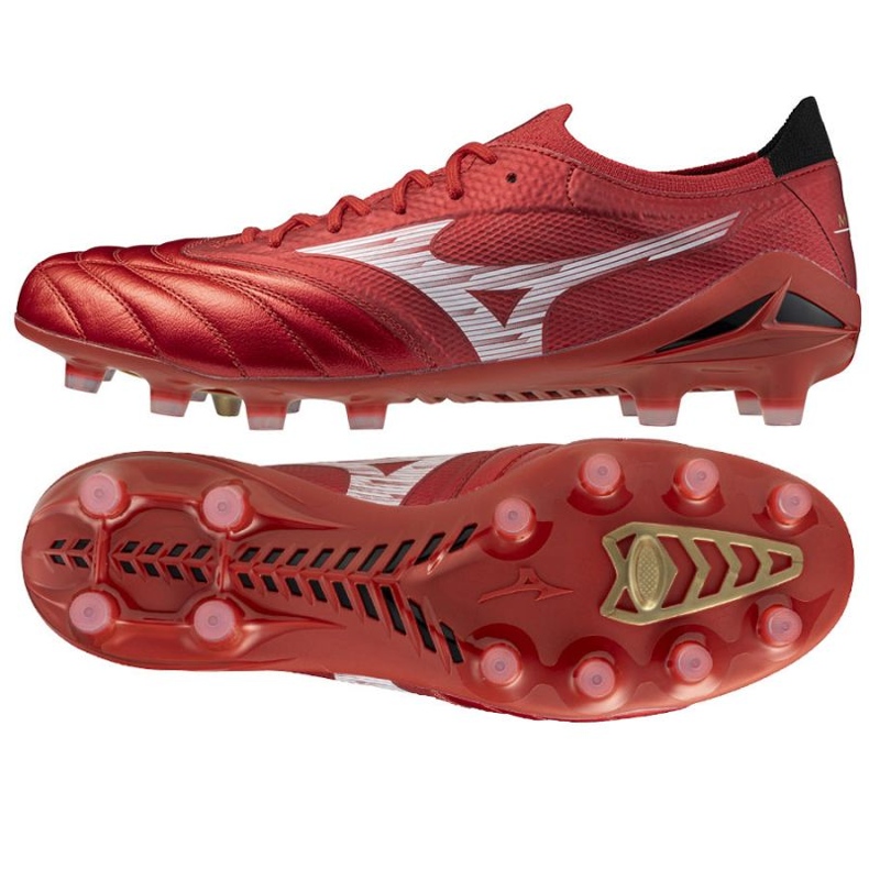 Mizuno Morelia Neo IV Beta Elite FG P1GA254260 Fotbalové boty červené 1