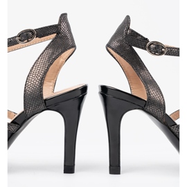 Černá čerpadla na vysoké patě černý 1