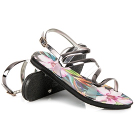 Vinceza Sandály se zapínáním na přezku šedá 2 Vinceza Sandály se zapínáním na přezku šedá 2