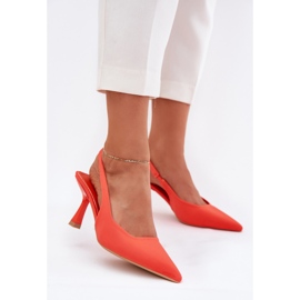 Dámské sandály na oranžovém kolíku oranžový 2 Dámské sandály na oranžovém kolíku oranžový 2