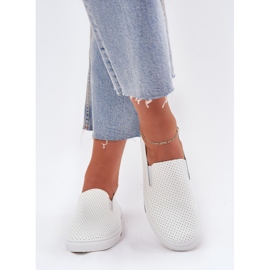 Boto Sklouzly tenisky ženských tenisek Eco Leather s nápisem Białe Zalinne bílý 3