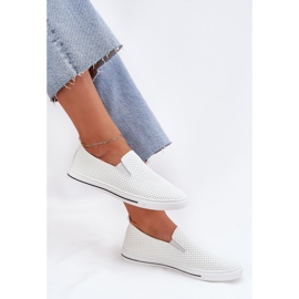 Boto Sklouzly tenisky ženských tenisek Eco Leather s nápisem Białe Zalinne bílý 6