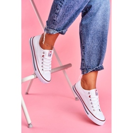 News Dámské látkové tenisky, bílé bílý 2