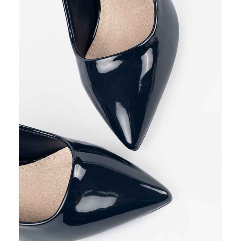 Navy Blue vybrala čerpadla na vysoké patě modrý 1