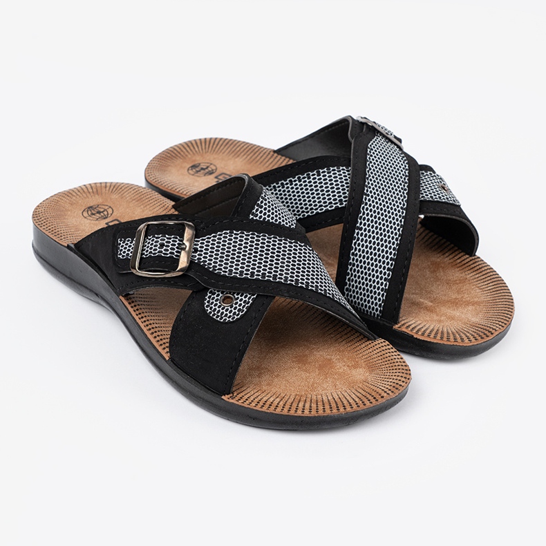 Shelvt Skřípky černých mužů s spony černá 2