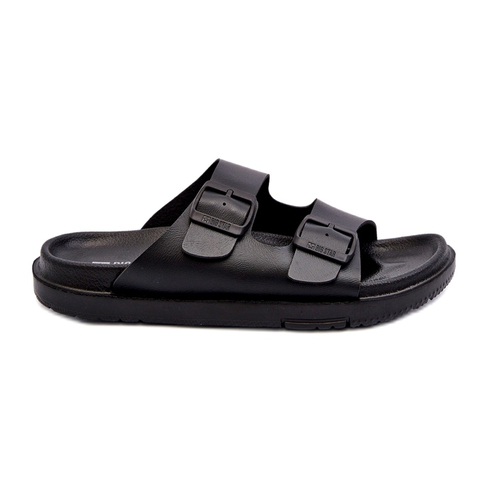 Lehké pánské žabky s přezkami Big Star NN174597 Černá černý 5