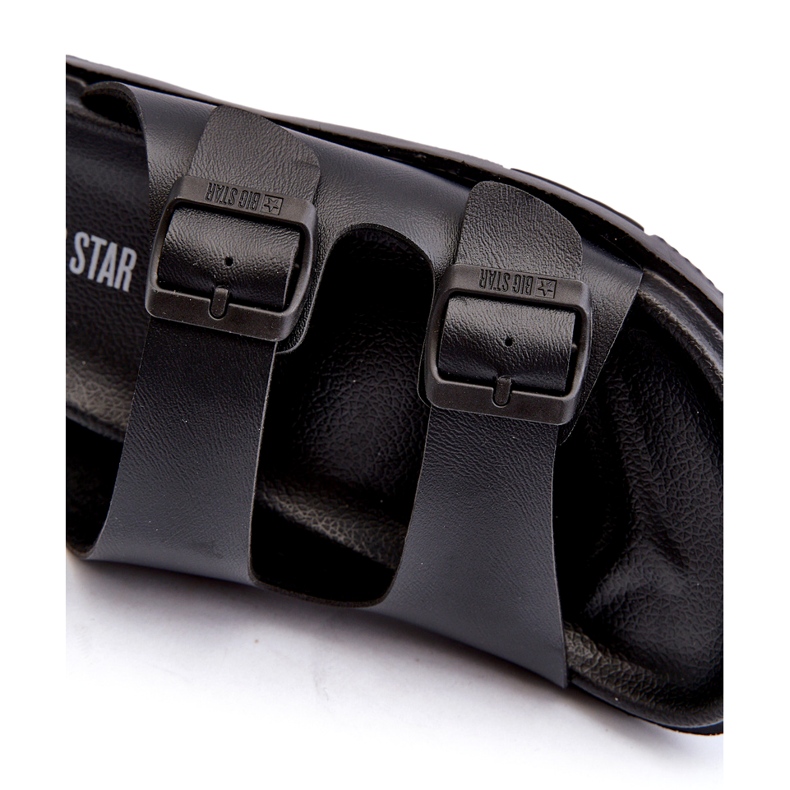 Lehké pánské žabky s přezkami Big Star NN174597 Černá 2 Lehké pánské žabky s přezkami Big Star NN174597 Černá 2