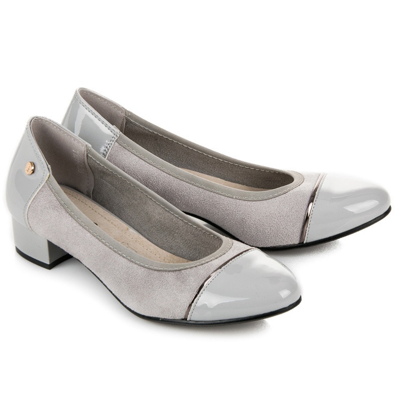 Vices Ležérní boty na nízkém podpatku šedá 1