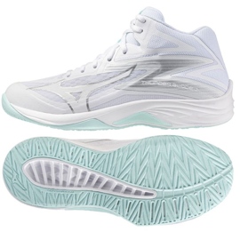 Mizuno Thunder Blade volejbalové boty s polovinou ve V1GC237540 bílý 1