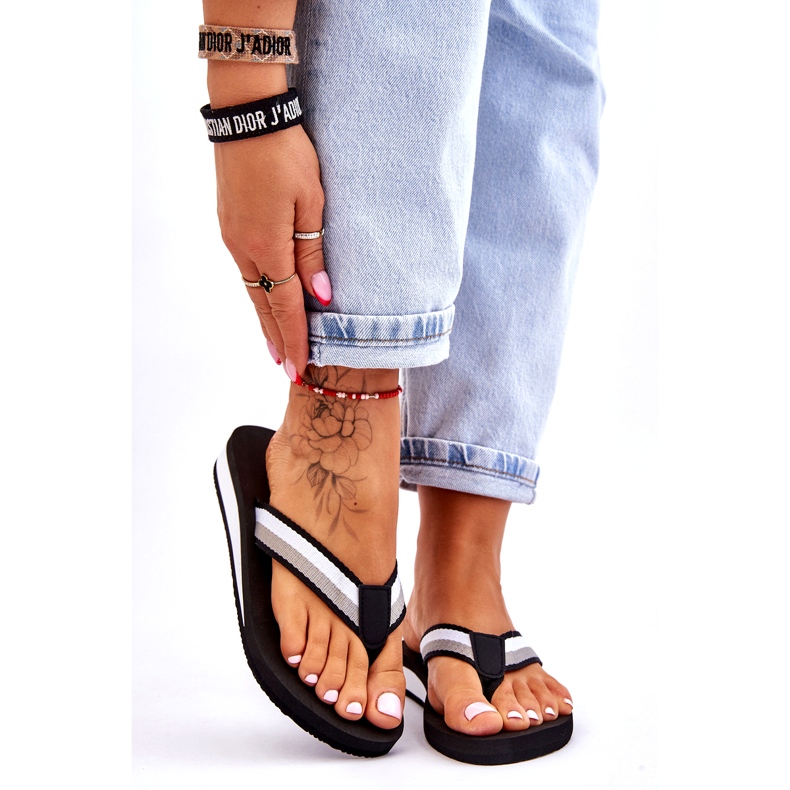 Dámské žabky na platformě Big Star LL274781 černé černá 1