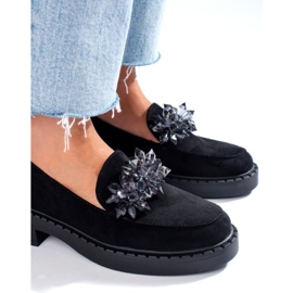 W. Potocki Dámské eko-party Potocki Loafers Black 12058bk černý 2